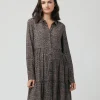Abby Button Through Dress  Slate