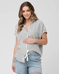 Ada Relaxed Shirt Black / White