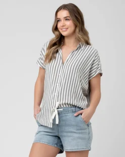 Ada Relaxed Shirt Black / White