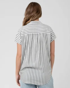 Ada Relaxed Shirt Black / White
