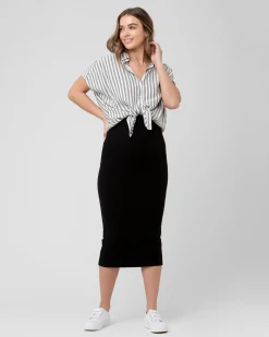 Ada Relaxed Shirt Black / White