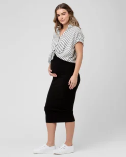 Ada Relaxed Shirt Black / White