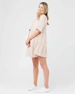 Adel Linen Dress Peachy Pink
