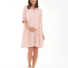 Adel Linen Dress Soft Pink