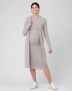 Amber Ruched Long Sleeve Top Sand