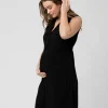 April Nursing Tunic Dress Black