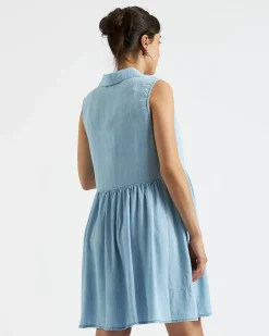 Bec Chambray Dress  Clean Fade
