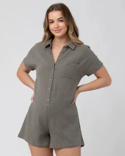Betty Playsuit  Sage