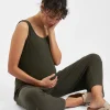 Bobby Rib Jumpsuit  Khaki