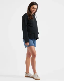 Brooklyn Denim Short  Mid Wash