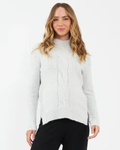 Cable Nursing Knit Snow