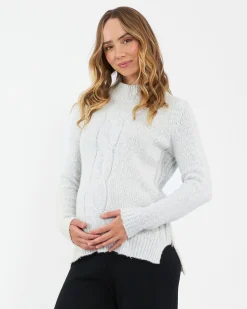 Cable Nursing Knit Snow