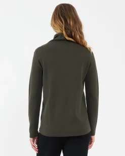 Cassie Cross Over Nursing Knit Khaki
