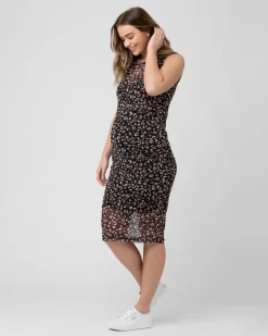 Celia Nursing Dress Black