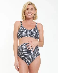 Check Nursing Bikini  Black / White