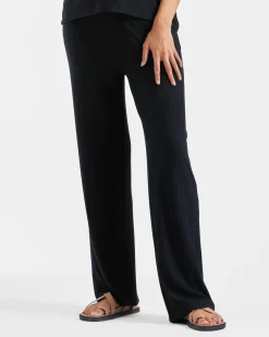 Cindy Rib Pant  Black