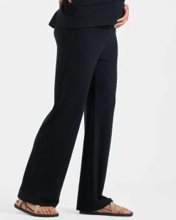 Cindy Rib Pant  Black