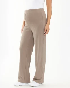 Cindy Rib Pant  Taupe
