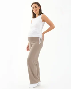 Cindy Rib Pant  Taupe