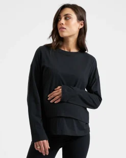 Claud Long Sleeve Nursing Top Black