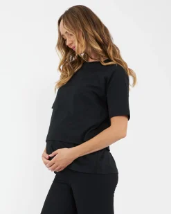Claud Nursing Tee  Black