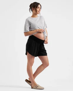 Claudette Nursing Tee  White / Olive