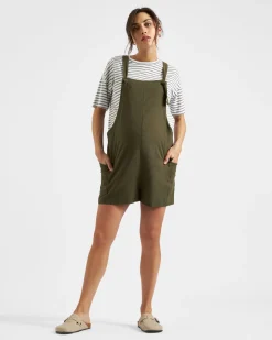 Claudette Nursing Tee  White / Olive