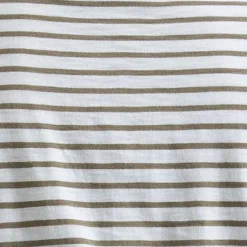Claudette Nursing Tee  White / Olive