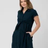 Colette Tie Up Linen Dress Biro