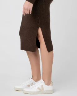 Dani Knit Skirt Chocolate