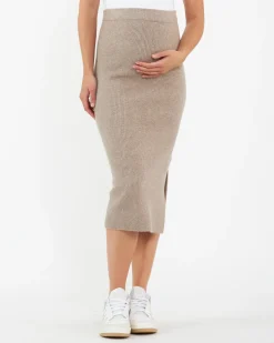 Dani Knit Skirt Latte