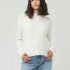 Debbie Cable Nursing Knit  Off White