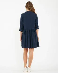 Demi Tencel Dress  Navy