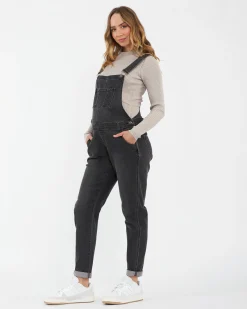 Denim Overalls Black