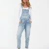 Denim Overalls Pale Blue