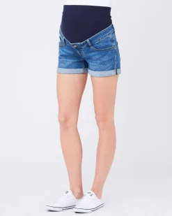 Denim Shorty Shorts Blue