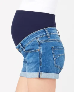 Denim Shorty Shorts Blue