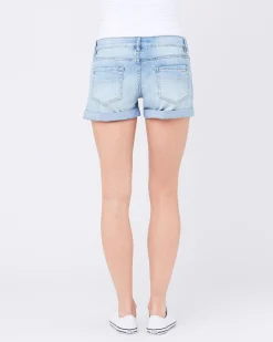 Denim Shorty Shorts Light Wash
