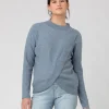 Desi Nursing Knit  Blue Marle