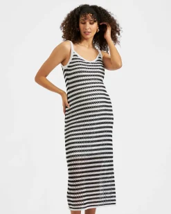 Diana Crochet Dress  Black / White