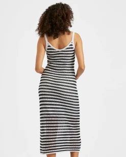 Diana Crochet Dress  Black / White