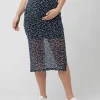 Ditsy Mesh Skirt  Navy / White