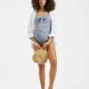 Dune Stripe One Piece Washed Indigo / White
