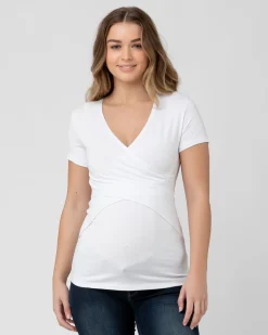 Embrace Short Sleeve Nursing Tee White