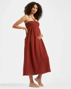 Evie Crochet Dress  Amber