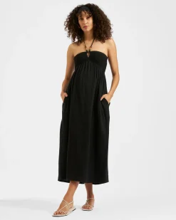 Evie Crochet Dress  Black