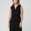 Felicity Shirt Dress Black / White