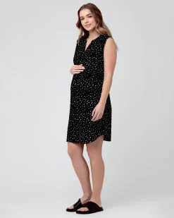 Felicity Shirt Dress Black / White