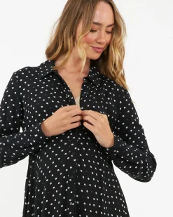Fifi Shirt Dress  Black