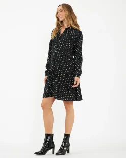 Fifi Shirt Dress  Black
